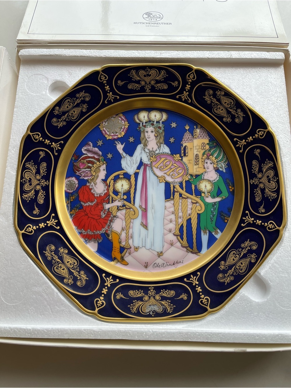 1979 Hutschenreuther Germany Weihnachts-Teller ‘79 Christmas Plate